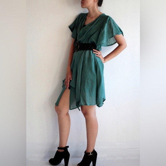 Lilac silk linen floaty faeriecore dress 🪻 - Picture 4 of 6